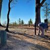 Arch support brackets and arch must be attached to wooden posts.  Posts must be "shaved" in order for bracket to fit and Wooden posts had to be cut to correct height.