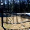 Curved Fence Panel with  "Initial" Medallion