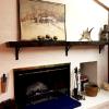 Custom Brackets under Fireplace Mantel