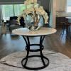 Custom Table base  in finished surroundings