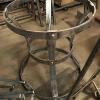 Custom table base before powder coating