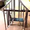 Slightly curved rail not yet powder coated