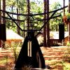 Oriental Yard Art after powder coating